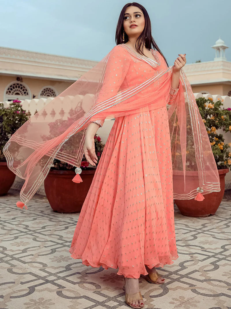 Elegant Lavender Embroidered PALAZZO Set with Organza Dupatta