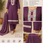Plum Grace Embroidered Cotton Suit Set